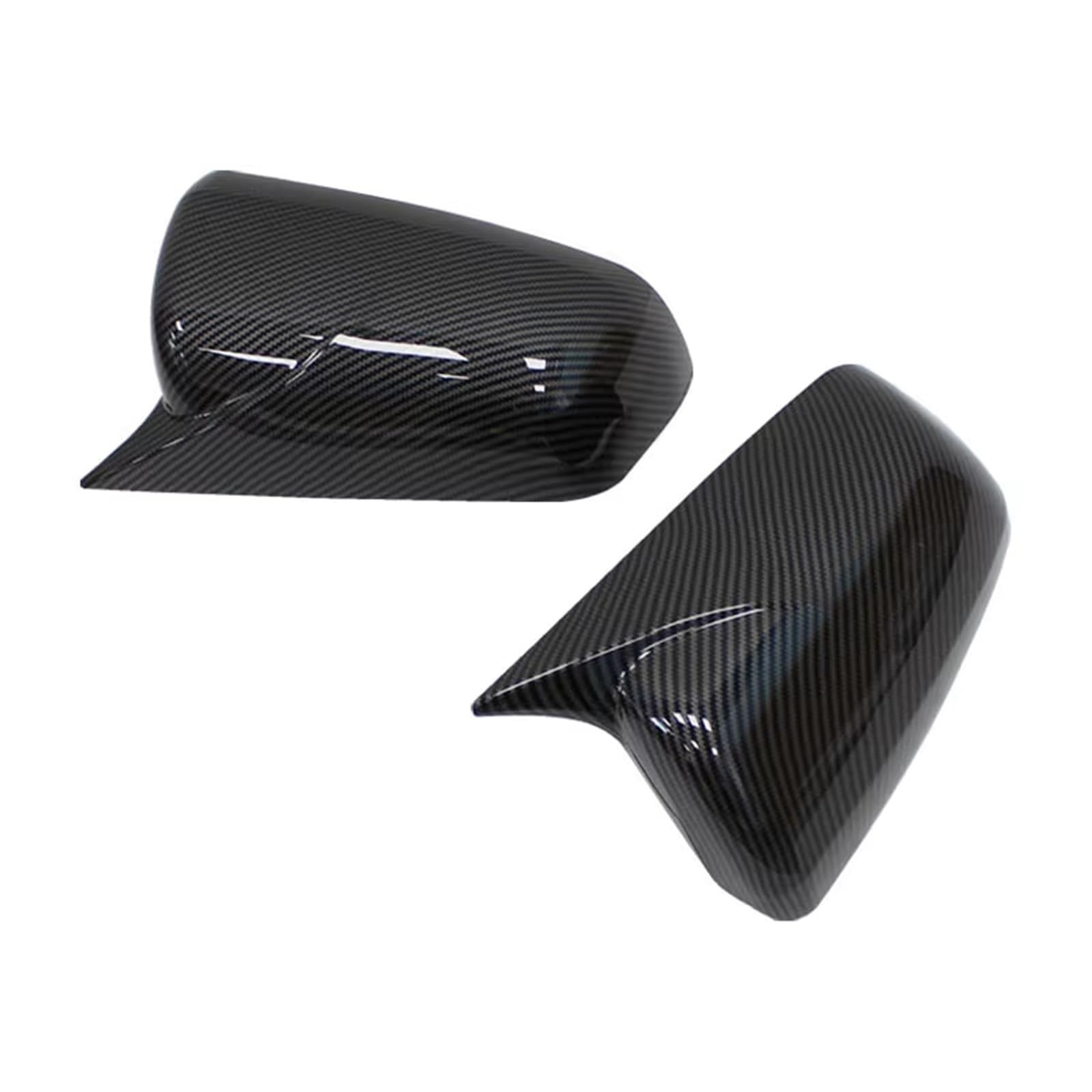 RAQXOLPB Seitenspiegel Regenschutz Kompatibel Mit Mitsubishi Für Lancer X 10 EX 2008–2016, Seitentür-Rückspiegelabdeckung, Zierschale, Aufkleber, Auto-Styling-Zubehör(Carbon Fiber) von RAQXOLPB