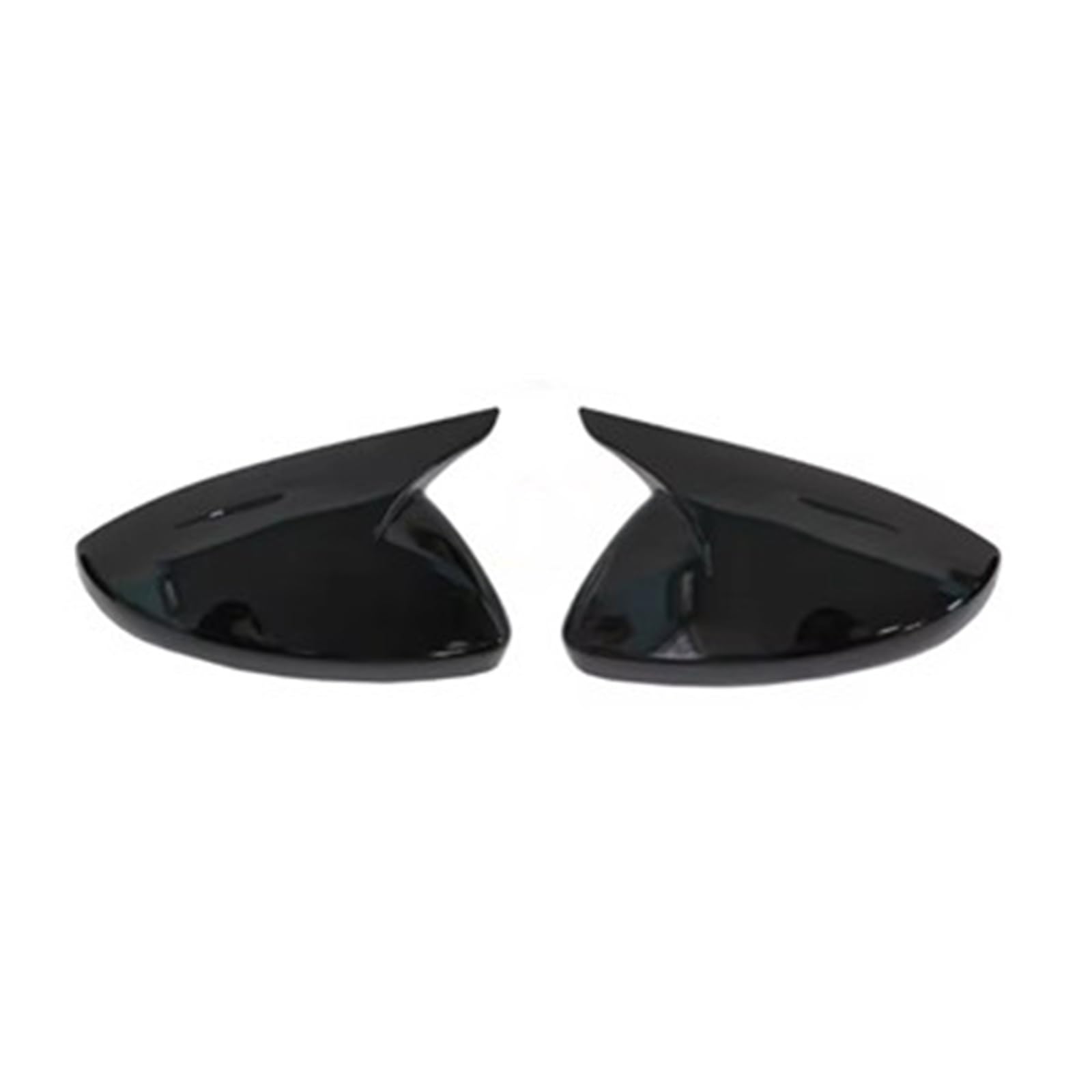 RAQXOLPB Seitenspiegel Regenschutz Kompatibel Mit Peugeot 308 408 2014 2015 2016 2017 2018 2019 2020 Seitenrückspiegelkappe Spiegelabdeckung Autozubehör(Bright Black) von RAQXOLPB