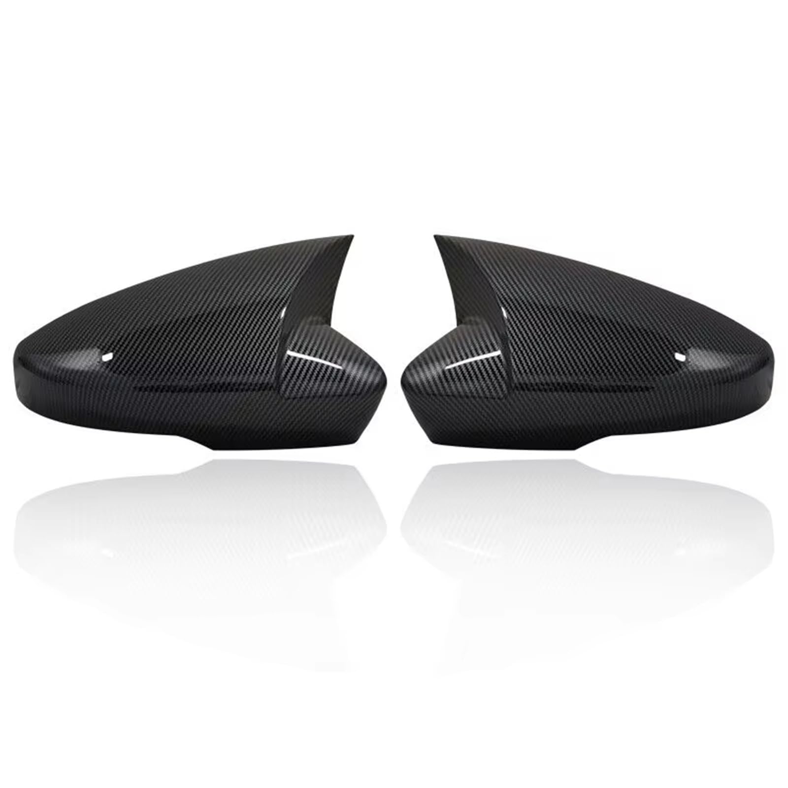 RAQXOLPB Seitenspiegel Regenschutz Kompatibel Mit Skoda Für Octavia 2013–2016 2017 2018 2019, Auto-Rückspiegel-Abdeckkappe, Außentür-Gehäuse-Trim-Aufkleber(Carbon Fiber) von RAQXOLPB