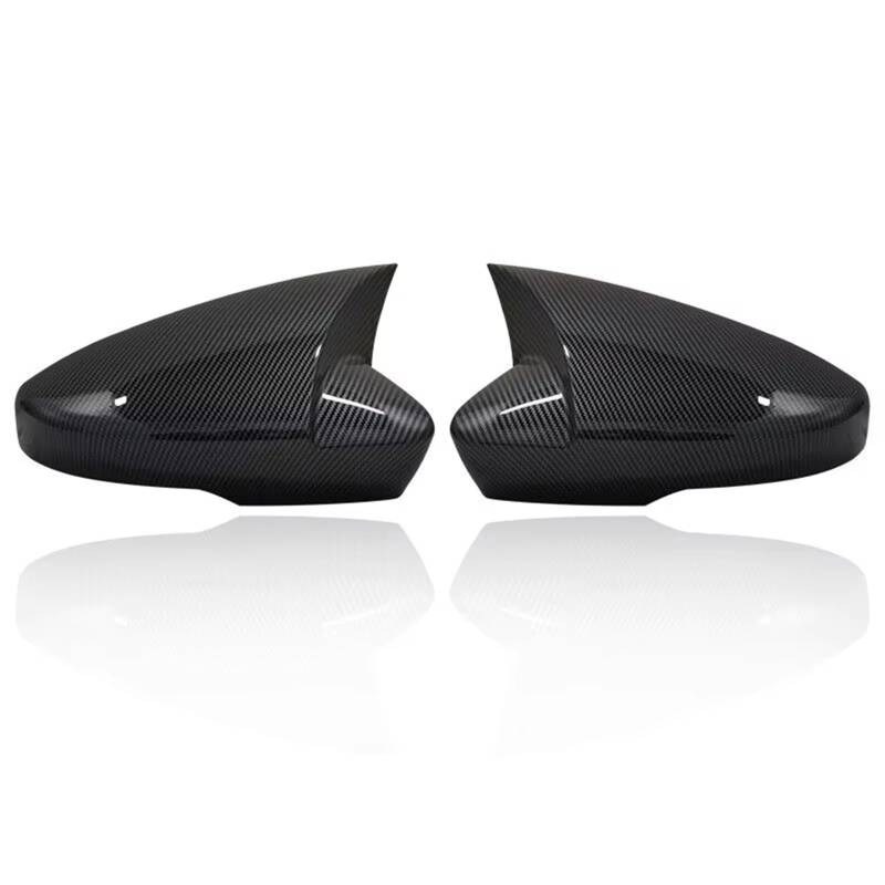 RAQXOLPB Seitenspiegel Regenschutz Kompatibel Mit Skoda Für Octavia 2013–2016 2017 2018 2019, Auto-Rückspiegel-Abdeckkappe, Außentür-Gehäuse-Trim-Aufkleber(Carbon Fiber) von RAQXOLPB