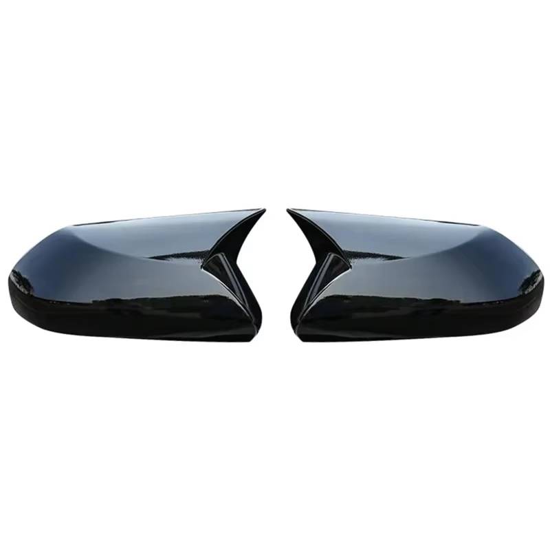 RAQXOLPB Seitenspiegel Regenschutz Kompatibel Mit Toyota Für CHR 2019 2020, Auto-Rückseitenspiegel-Abdeckkappe, Außentür-Rückansicht, Gehäuseverkleidung, Schwarz(Bright Black) von RAQXOLPB