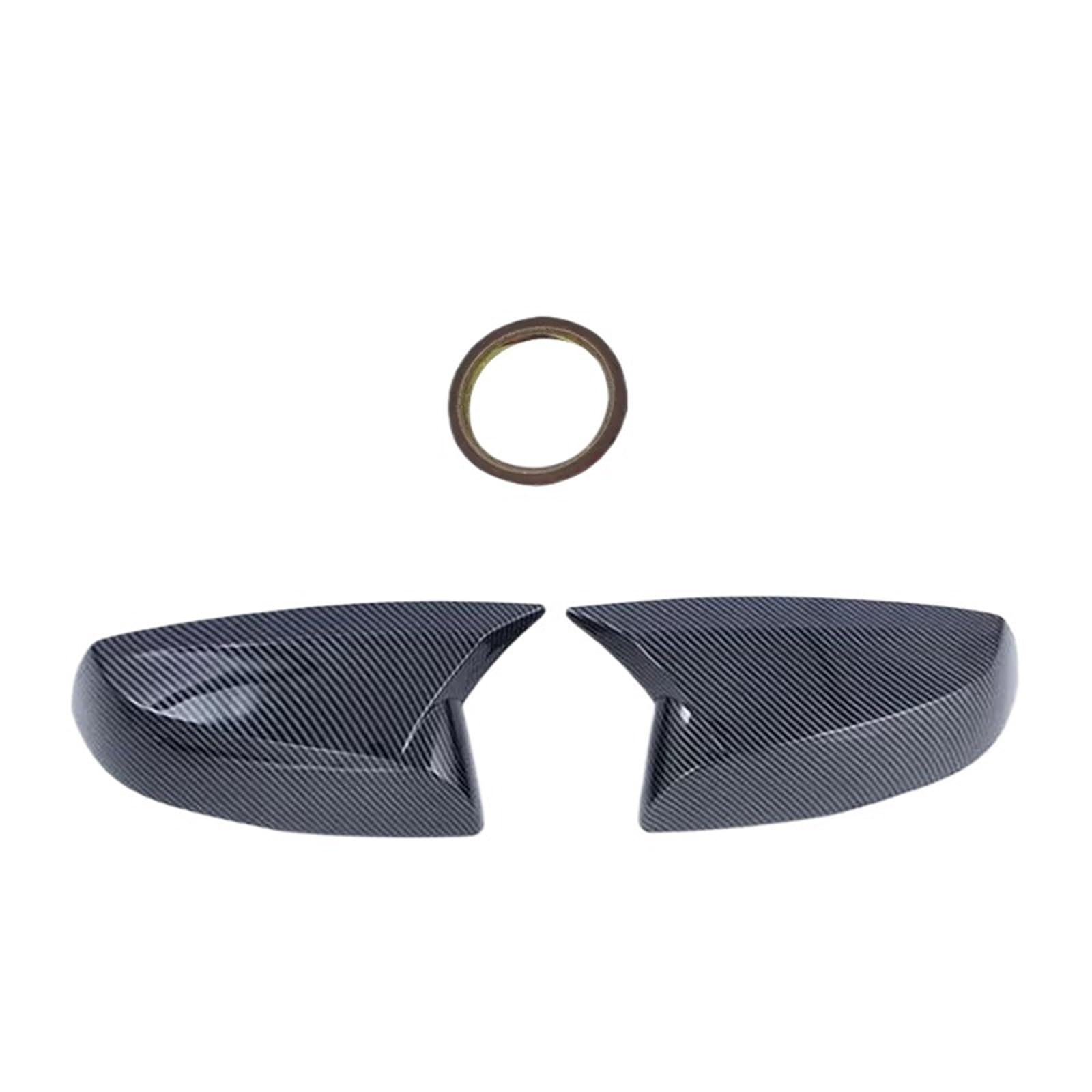RAQXOLPB Seitenspiegel Regenschutz Kompatibel Mit Toyota Für Highlander 2020 2021 Carbon Faser Auto Rückspiegel Abdeckung Seite Tür Trim(Carbon Fiber) von RAQXOLPB