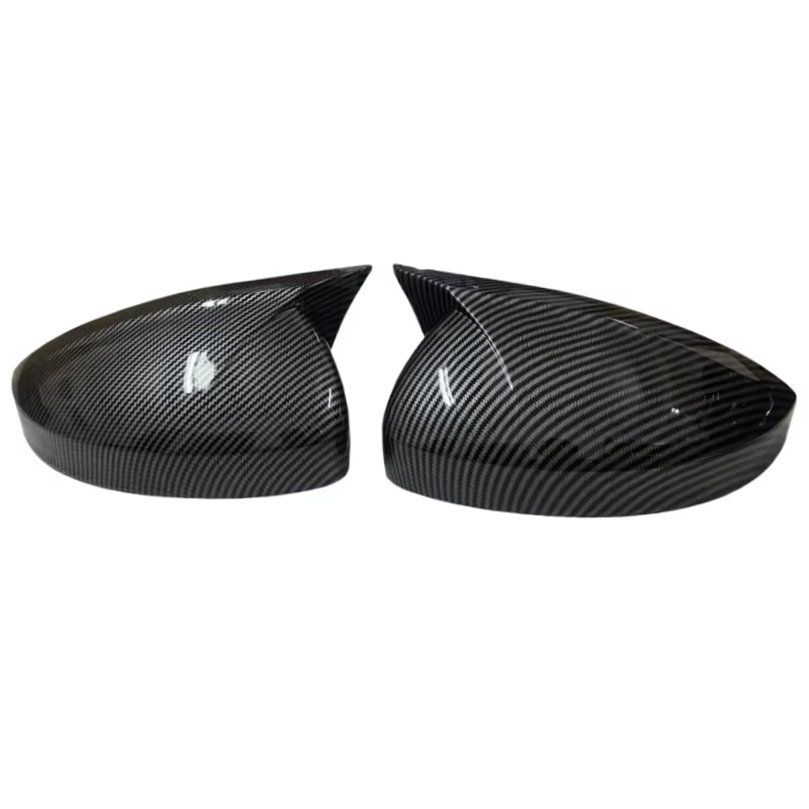 RAQXOLPB Seitenspiegel Regenschutz Kompatibel Mit VW Für Tiguan MK2 2017 2018 2019 2020 2021 2022 M Rückspiegelabdeckung Seitenrückspiegel-Zierkappen(Carbon Fiber) von RAQXOLPB
