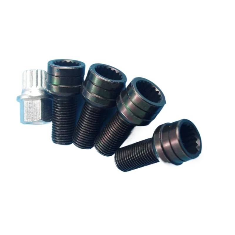 RAQXOLPB car radschrauben Kompatibel Mit VW Für Bora 1999-2005 Stahlreifenbolzen-Ersatzzubehörbolzen Zur Sicherung Der Radnabenachsen-Reifenbolzen OEM: 8D0601139F 006 von RAQXOLPB
