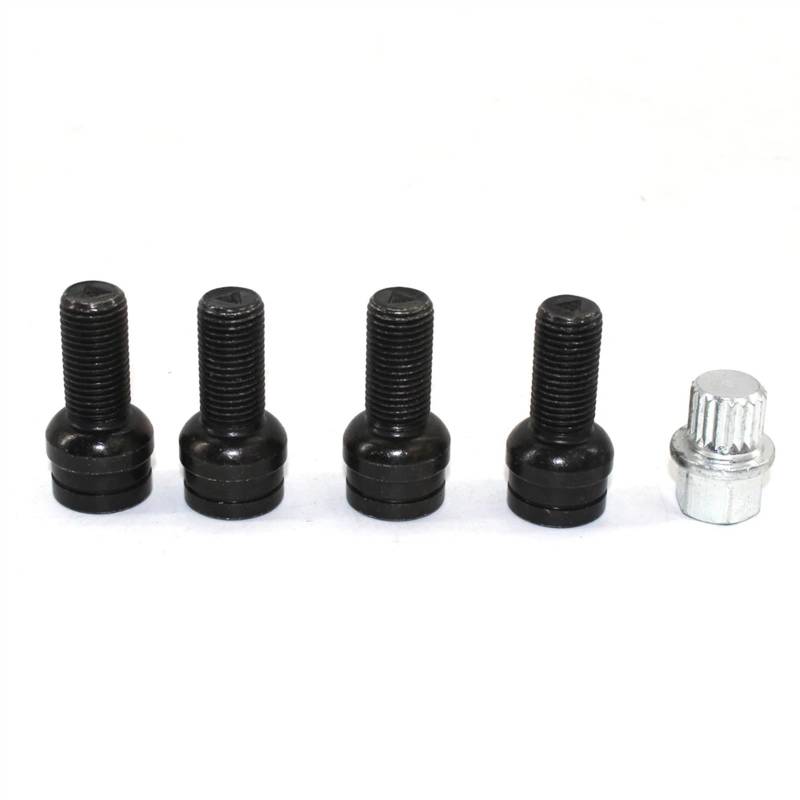 RAQXOLPB car radschrauben Kompatibel Mit VW Für Golf 4 1998-2005 Reifenschrauben, Rad- Und Lagerbefestigungsschraubenersatz, Stahlreifenschraubenersatz, OEM: 1K0698137A von RAQXOLPB
