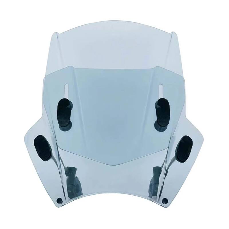 Scheinwerfer Windabweiser Kompatibel Mit CB300F CB400F Für CB500F Für CB 300F 400F Für 500F Windschutzscheibe Motorrad-Windabweiser Clamp-On Variabler Windschutzscheibenspoiler(Adjust Light Grey) von RAQXOLPB