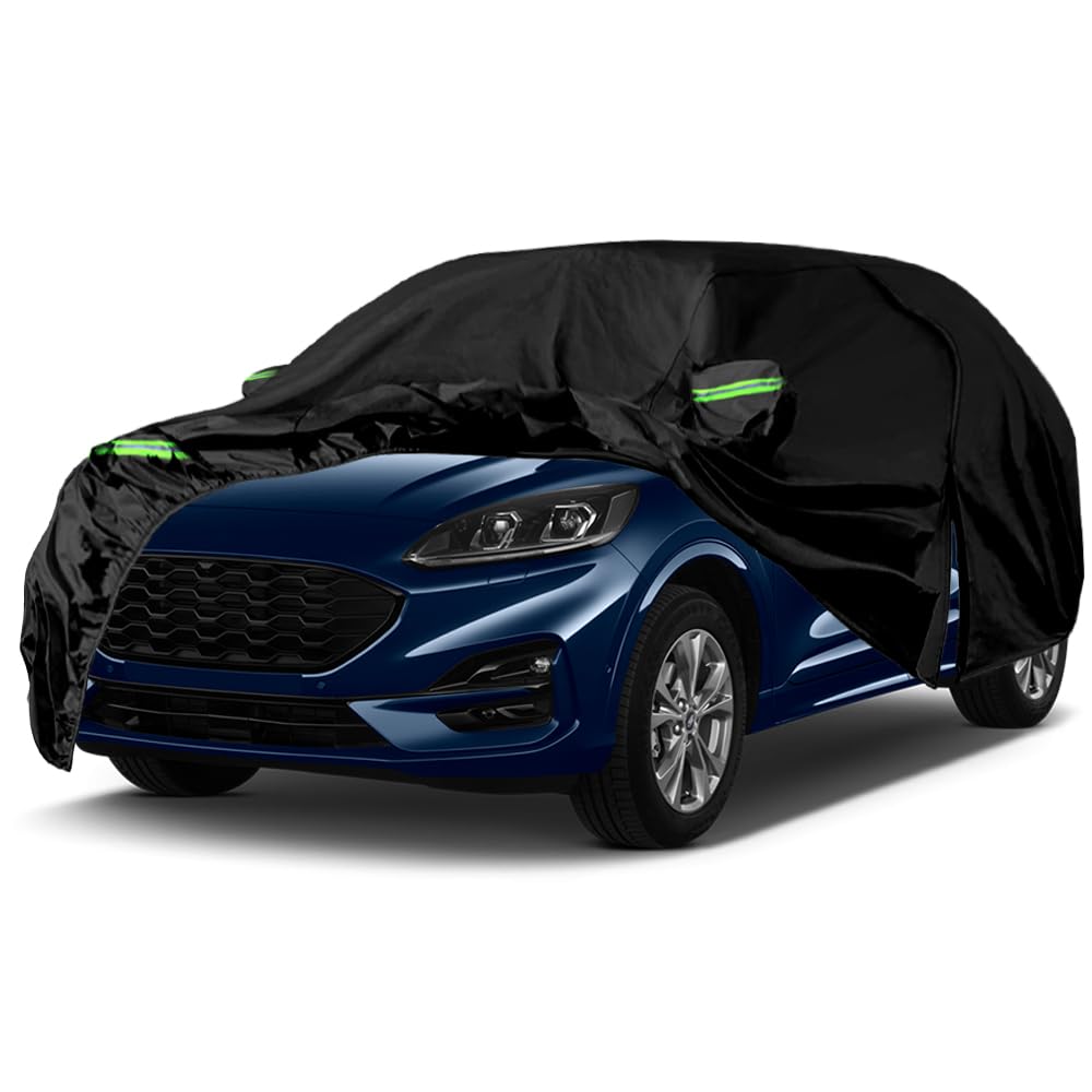 Autoabdeckung Wasserdicht Kompatibel mit Ford Kuga 2008-2024, Atmungsaktiv Vollgarage Autoplane für Regen Sonne Staub Schutz Auto Abdeckplane Abdeckung Autoabdeckung Wasserdicht Kompatibel mit Ford Kuga 2008-2024, Atmungsaktiv Vollgarage Autoplane für Regen Sonne Staub Schutz Auto Abdeckplane Abdeckung von RASHION
