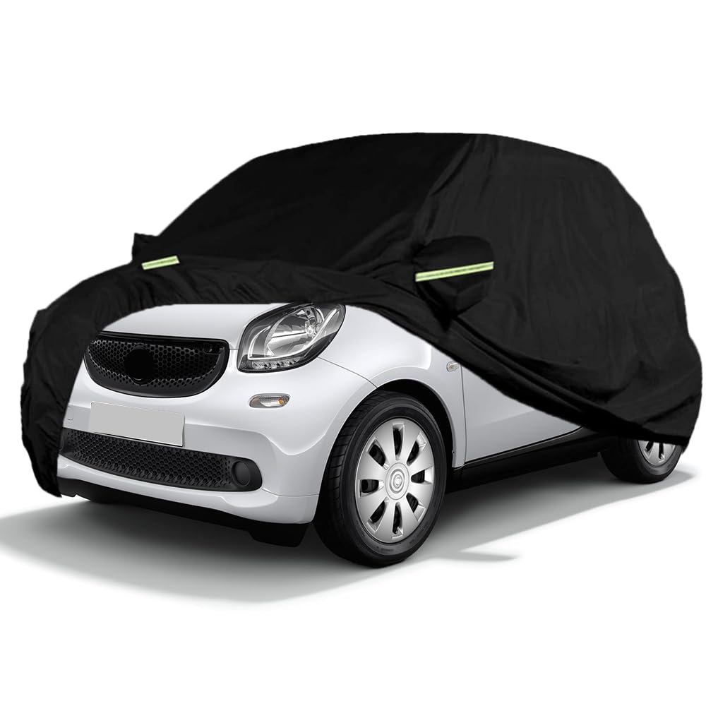 Autoabdeckung Wasserdicht Kompatibel mit Smart Fortwo W451 W453 2016-2024, Atmungsaktiv Vollgarage Autoplane für Regen Sonne Staub Schutz Auto Abdeckplane Abdeckung Autoabdeckung Wasserdicht Kompatibel mit Smart Fortwo W451 W453 2016-2024, Atmungsaktiv Vollgarage Autoplane für Regen Sonne Staub Schutz Auto Abdeckplane Abdeckung von RASHION