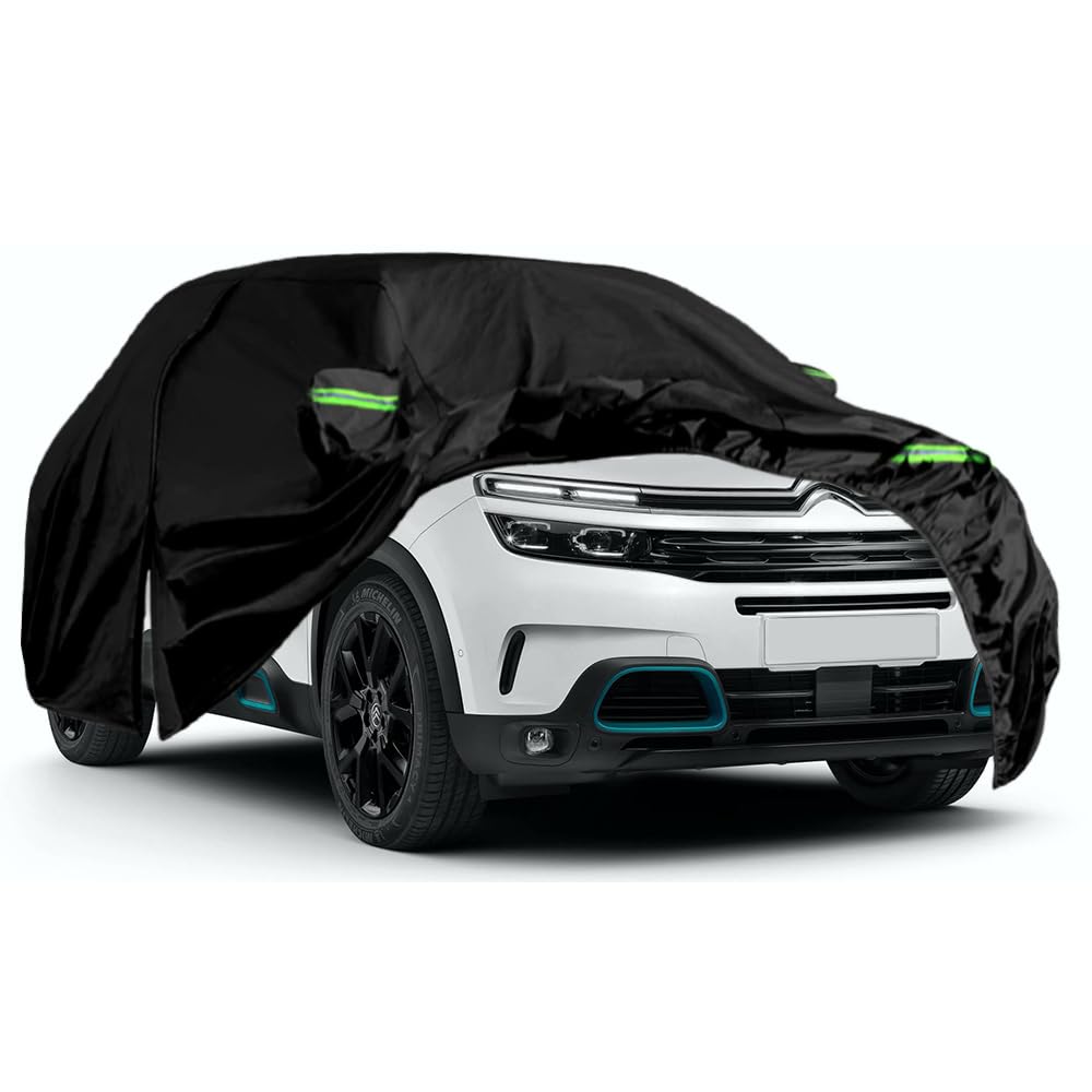 Autoabdeckung Wasserdicht Passend für Citroen C5 Aircross 2018-2023, Atmungsaktiv Vollgarage Autoplane für Regen Sonne Staub Schutz Auto Abdeckplane Abdeckung von RASHION