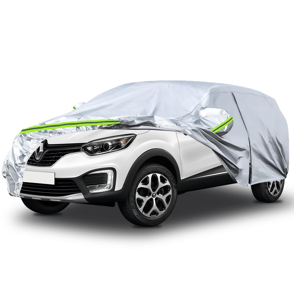 Autoabdeckung Wasserdicht Passend für Renault Captur 2013-2025, Atmungsaktiv Vollgarage Autoplane für Regen Sonne Staub Schutz Auto Abdeckplane Abdeckung Autoabdeckung Wasserdicht Passend für Renault Captur 2013-2025, Atmungsaktiv Vollgarage Autoplane für Regen Sonne Staub Schutz Auto Abdeckplane Abdeckung von RASHION