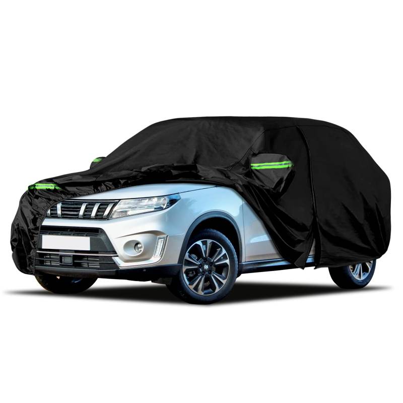 Autoabdeckung Wasserdicht Passend für Suzuki Vitara 2015-2025, Atmungsaktiv Vollgarage Autoplane für Regen Sonne Staub Schutz Auto Abdeckplane Abdeckung von RASHION