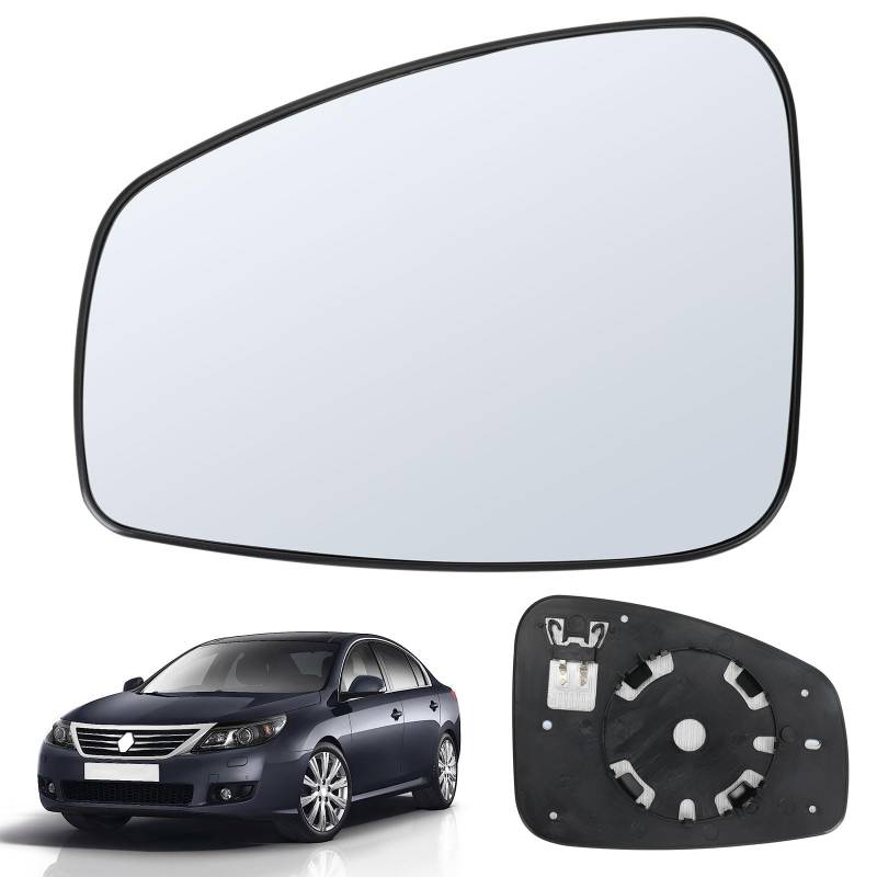 Spiegelglas Heizbar Links Kompatibel mit Renualt Megane MK3 2008-2015 / Latitude 2010-2015 Spiegelglas Außenspiegel Glas von RASHION