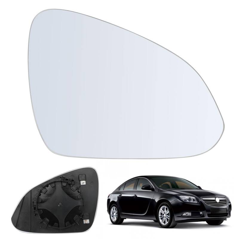Spiegelglas Heizbar Rechts Kompatibel mit Opel Insignia A 2008-2017 Spiegelglas Außenspiegel Glas von RASHION