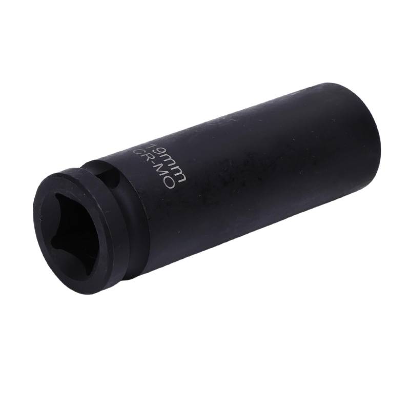 19 Mm CR Mo Impact Socket, 1/2 Zoll Antrieb, 6 -Punkte, Dünne Wand für Automobilwartungsreparaturen mit Phosphatiertem Oberflächenfinish, Robust und, Ideal für von RASTKY