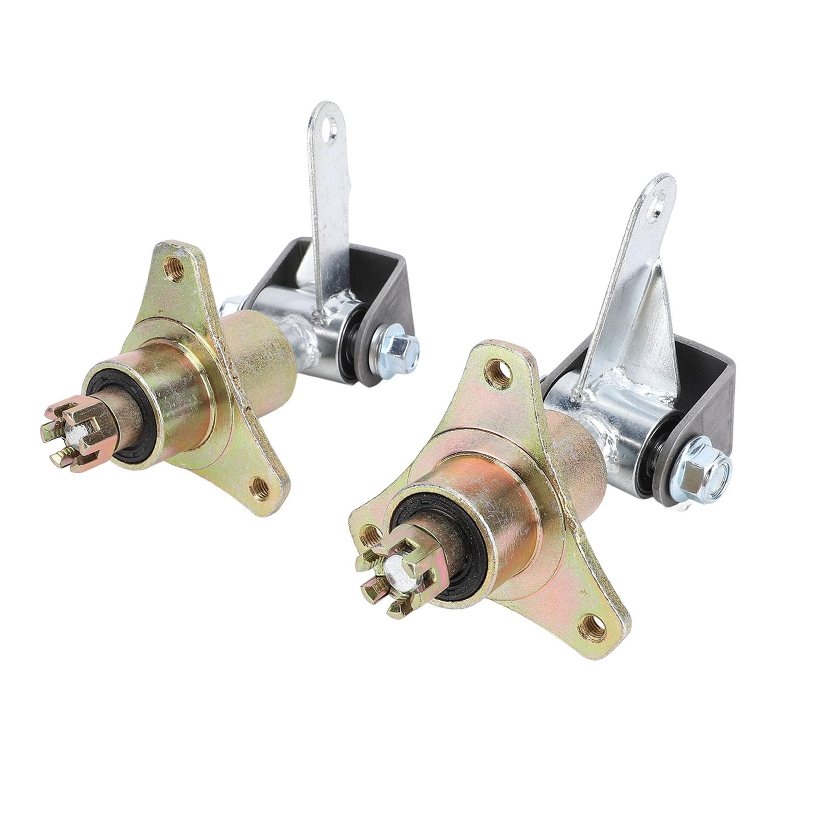 6-Zoll-Lenkspindel-Achsschenkel-Set, 3 Bolzen, Vorderradnaben, Stahllegierung mit Lagern, ATV-Quad-Bike-Ersatz für Kart-Radnaben, Lenkspindel, Einfache Installation, 6-Zoll-Lenkspindel-Achsschenkel-Set, 3 Bolzen, Vorderradnaben, Stahllegierung mit Lagern, ATV-Quad-Bike-Ersatz für Kart-Radnaben, Lenkspindel, Einfache Installation, von RASTKY
