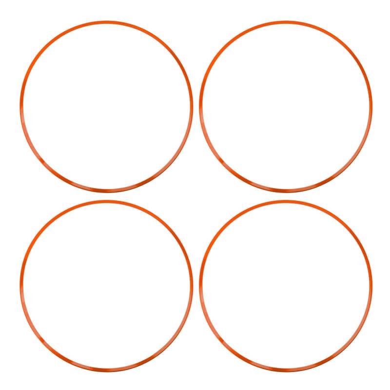 Aluminiumlegierung 16 -Zoll -Randschutzbeschützer, Einfache Selbstklebende Installation Modische und Langlebige Felgenwächter für Alle Fahrzeuge mit Flachen Radkanten (ORANGE) von RASTKY