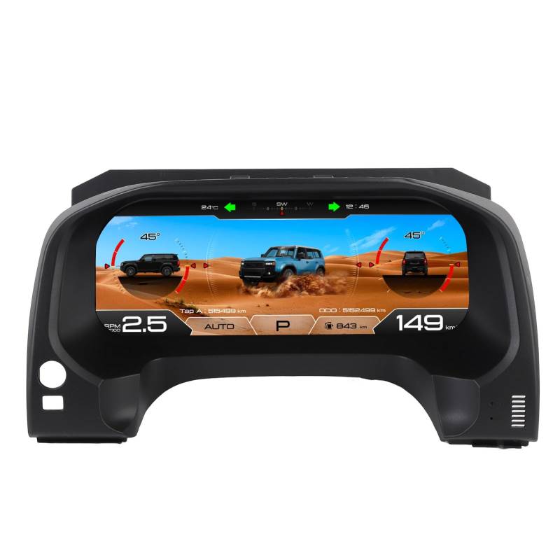 Auto LCD Digital Cluster 12,3 Zoll Instrumenten Tafel Ersatz Tacho Bildschirm Prado 2018-2023 von RASTKY