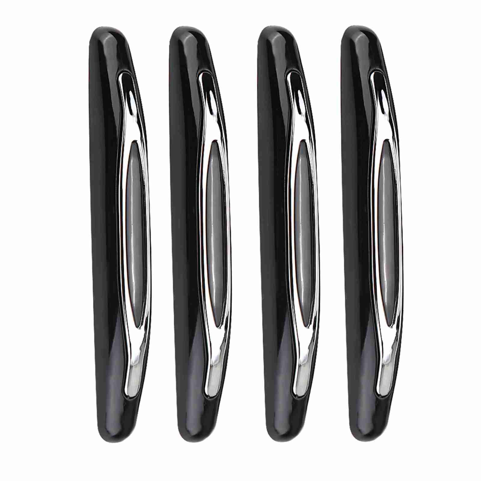 Autotürschutzstreifen, 4pcs Rostbezogene Türkratzer -Wächter für Einfache Installation, Universelle Passform für die Meisten Autos (Black) von RASTKY