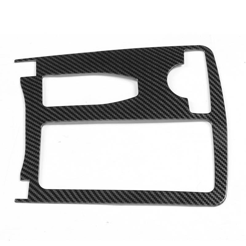 Dauerhafte Center Console Cuphalter Trimmabdeckung für C-Class W204 2007-2014, Wear Resistant Latel Trim, Schafft Stilvoller Neuer Look (Kohlefaser-Stil) von RASTKY