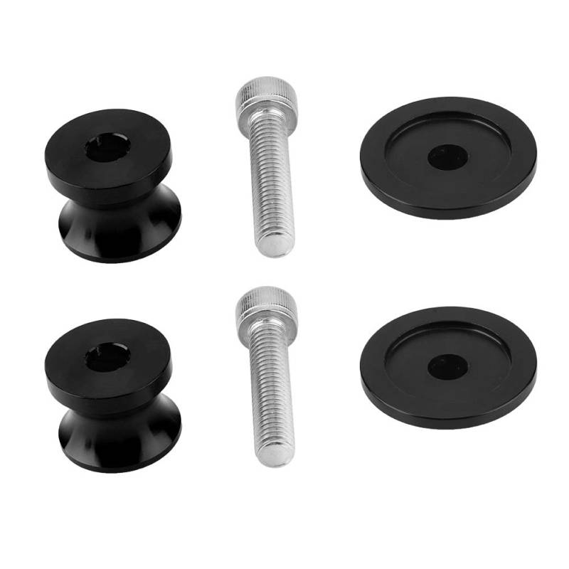 Motorradschwung Arm Spool Sliders Professionelle Installation Langlebiger Fix, Stabile Leistung für Motorradliebhaber 2PCS Green (Black) von RASTKY