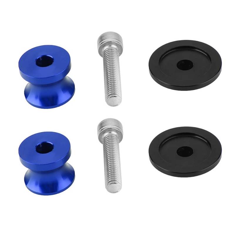 Motorradschwung Arm Spool Sliders Professionelle Installation Langlebiger Fix, Stabile Leistung für Motorradliebhaber 2PCS Green (BLUE) von RASTKY