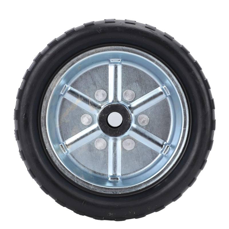 RASTKY 2000lbs Anhänger-Stützrad, Eisengummi, Beständig Gegen Öle und Fette, Geschlitzte Mittelbohrung, 249 Mm X 84 Mm, 20 Mm Loch, Kaltgewalzt, Lenkrollen für Anhänger-Stützrad, 7 von RASTKY