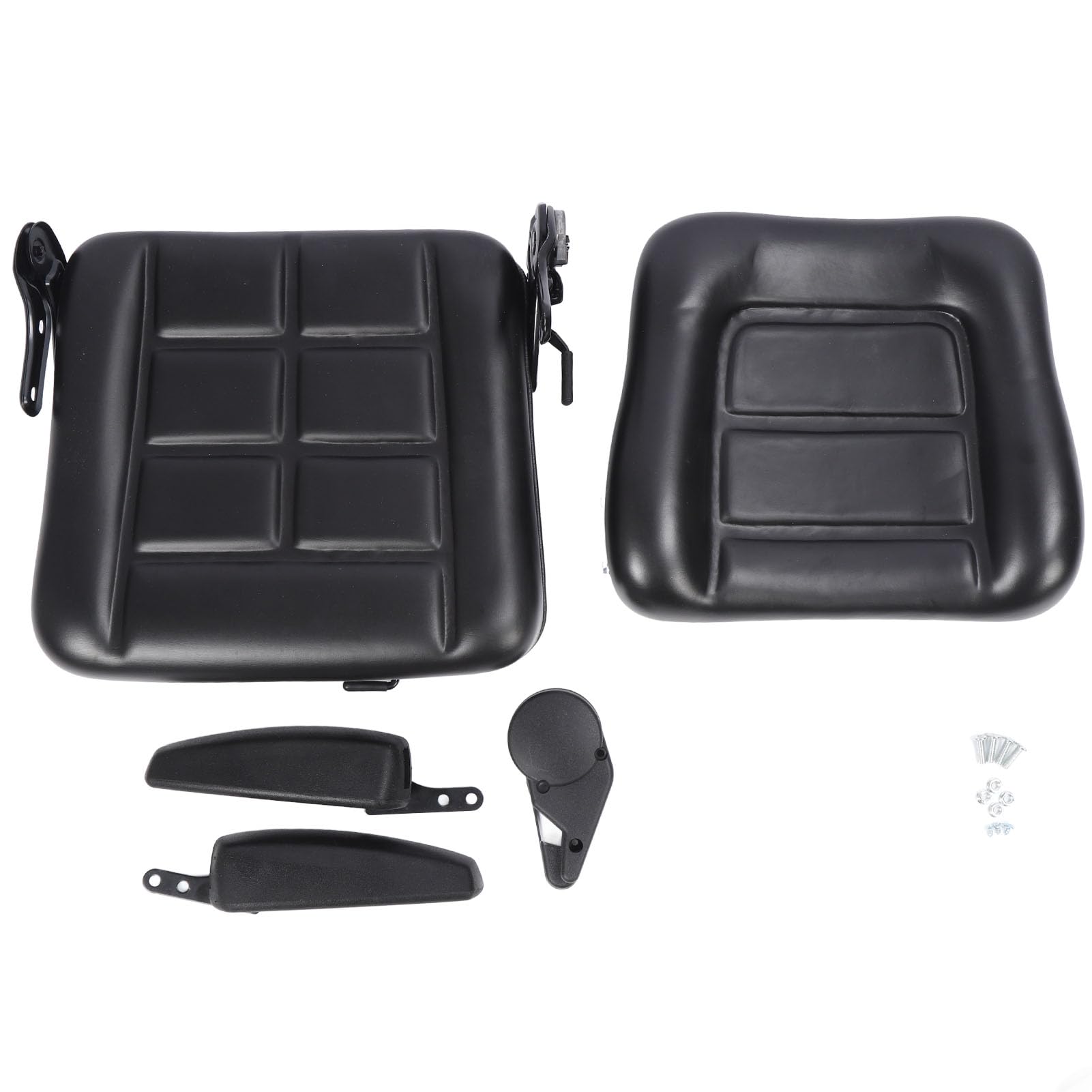 RASTKY Gabelstaplersitz mit Mikroschalter, Ergonomisch Verbessertem Komfortsitz für Gabelstapler, Schleuderlader, Bagger (Mit Armlehne) von RASTKY
