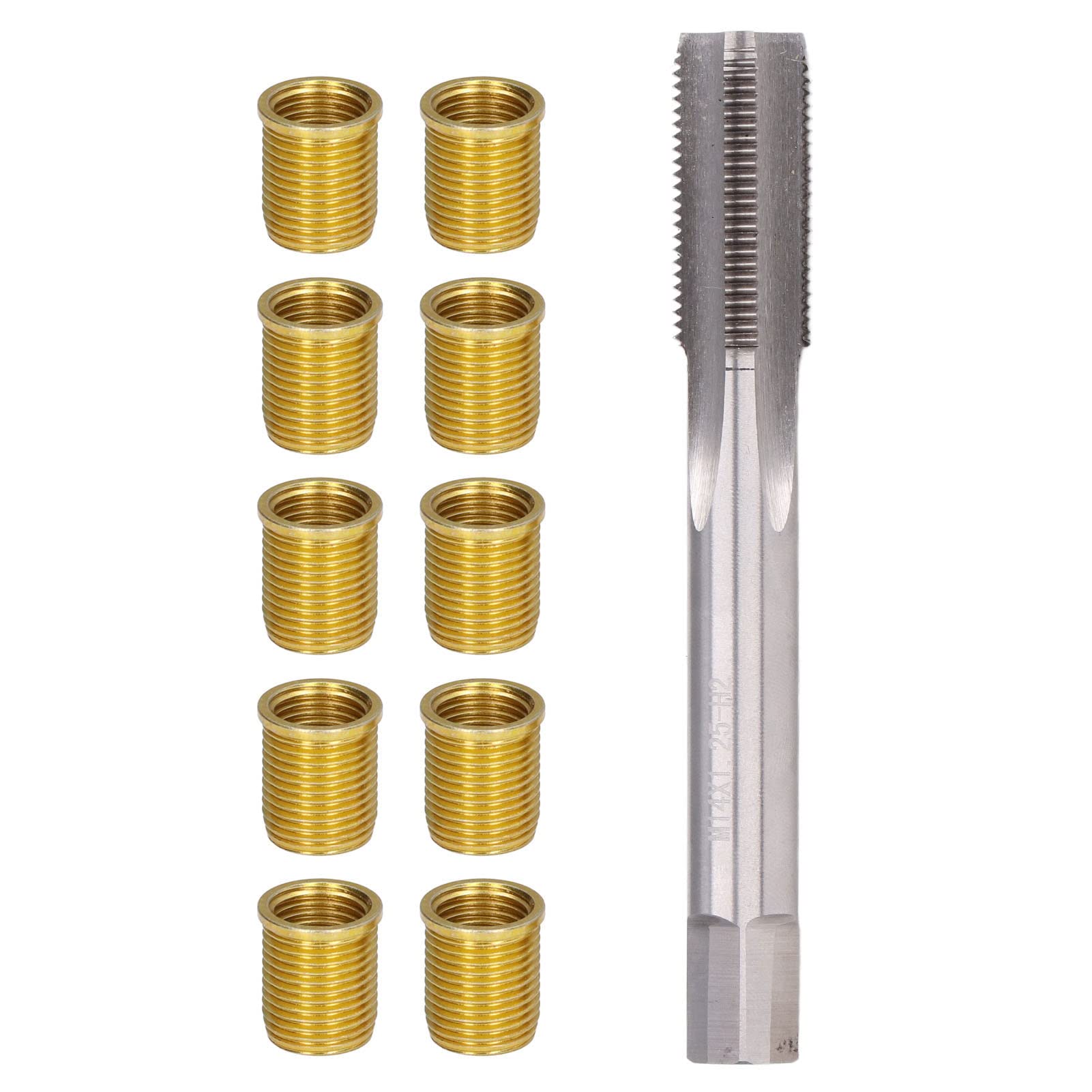 RASTKY Gewindeeinsereiungsthread -Loch -Reparaturwerkzeuge Metall M12X1.25 Inserts M14X1.25 TAP 14 Mm Rethelede Kit Saver Kit RASTKY Gewindeeinsereiungsthread -Loch -Reparaturwerkzeuge Metall M12X1.25 Inserts M14X1.25 TAP 14 Mm Rethelede Kit Saver Kit von RASTKY