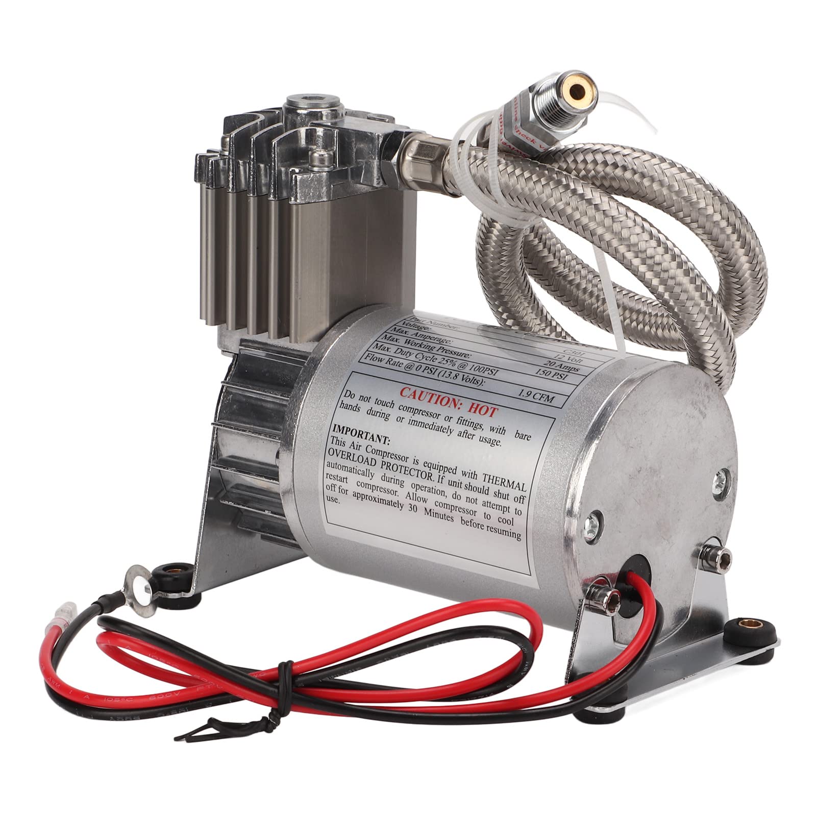 RASTKY Hochleistungsuniversaler 12 -V -Metallluft -Kompressor 150 Psi für Fahrzeuge, Yacht, Boote mit Temperaturregelschalter, Schnell, Tragbar, Einfach zu Tragen RASTKY Hochleistungsuniversaler 12 -V -Metallluft -Kompressor 150 Psi für Fahrzeuge, Yacht, Boote mit Temperaturregelschalter, Schnell, Tragbar, Einfach zu Tragen von RASTKY