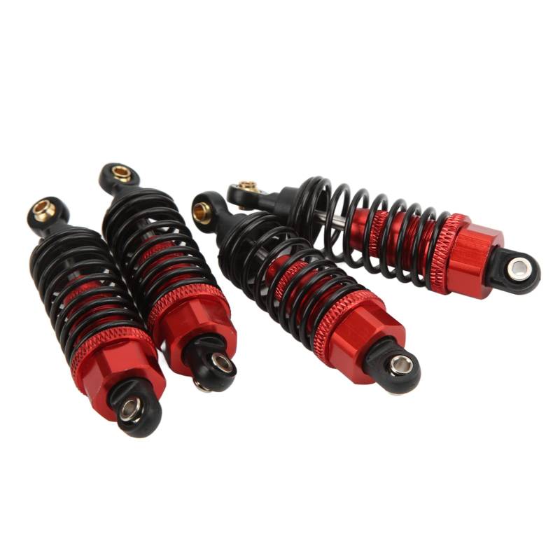 RC -Stoßdämpfer Leichtes Aluminiumlegierung RC -Dämpfer für TT -01 TT -02 TA05 TL -01 TA03 MF -01X Breite Kompatibilität für RC -Modelle (Rot) von RASTKY