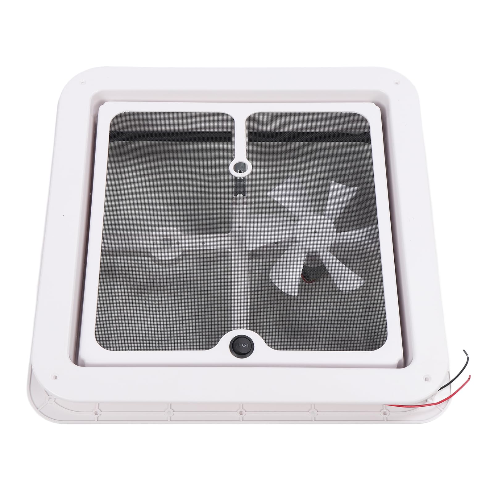 RV-Dachentlüftungsventilator, Doppelrichtung Elektrischer Lüfter, Fliegenbildschirm, 12 V, für Meeresboot, Yacht, Wohnmobil, Anhänger, Impact- ABS, Weiß RV-Dachentlüftungsventilator, Doppelrichtung Elektrischer Lüfter, Fliegenbildschirm, 12 V, für Meeresboot, Yacht, Wohnmobil, Anhänger, Impact- ABS, Weiß von RASTKY