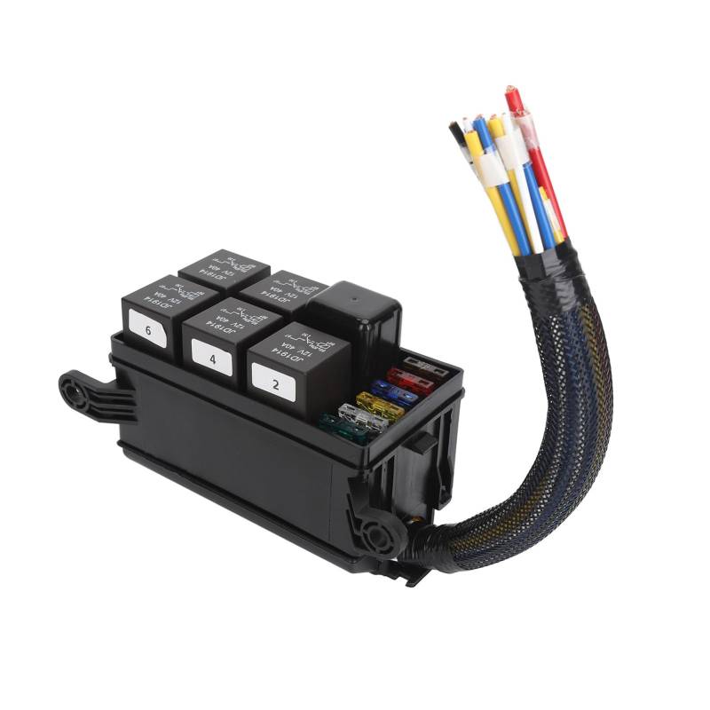 Sicherung und Relais 12V Sicherungs und Relaiskasten Kit, 6pin, 4pin Relais für Stil 11-teilig, Sicherungen für Schiffsmotoren von RASTKY