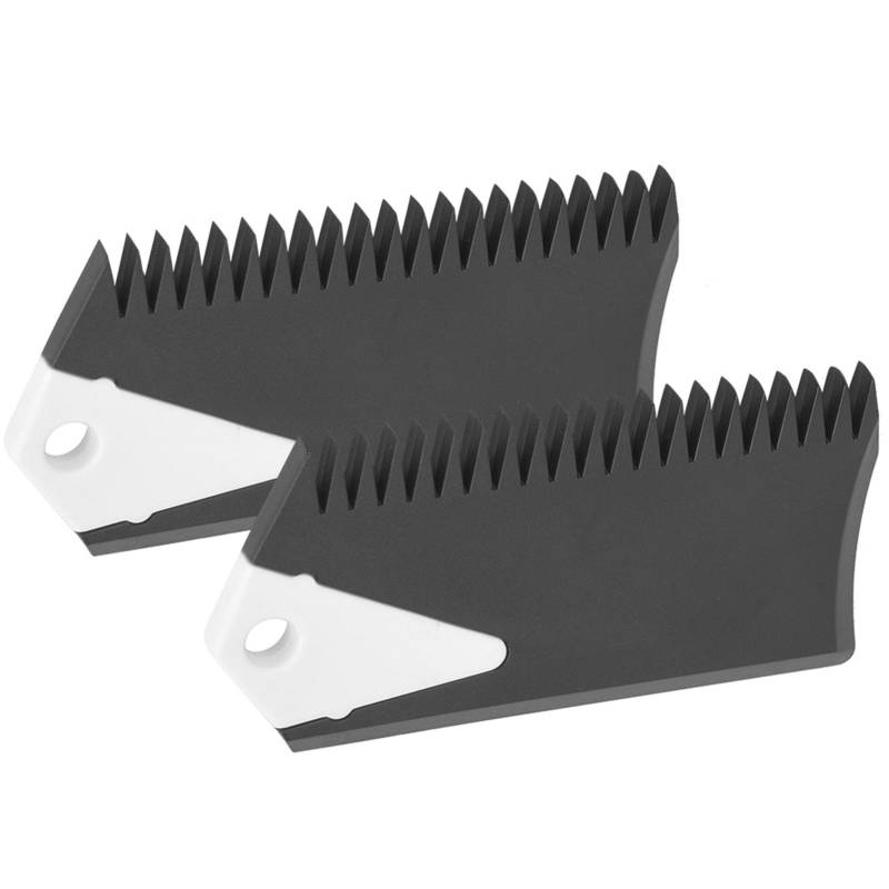 Skimboard Wachs Kamm Fine Arbeit Langzeitdienstzeit 2pcs Set Black PVC Surfboard Cleaner Tool von RASTKY