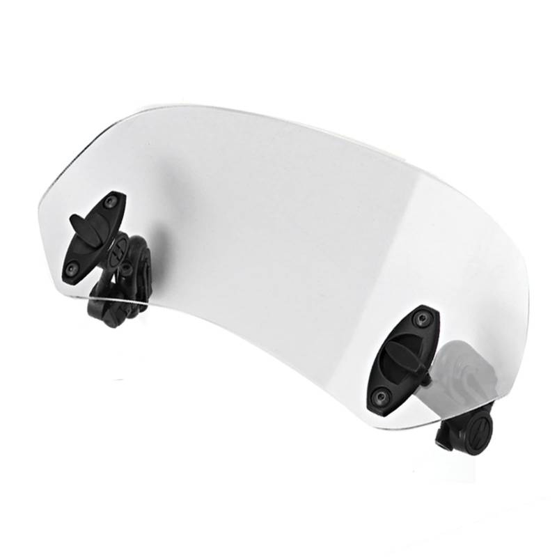 Universelle Motorrad -Verstellbarer Klammer/Halter auf Windschutzscheiben -Windschutzscheibe - Transparente ABS -Windschutzscheibe für Einen Besseren Windschutz und Geräuschreduzierung von RASTKY