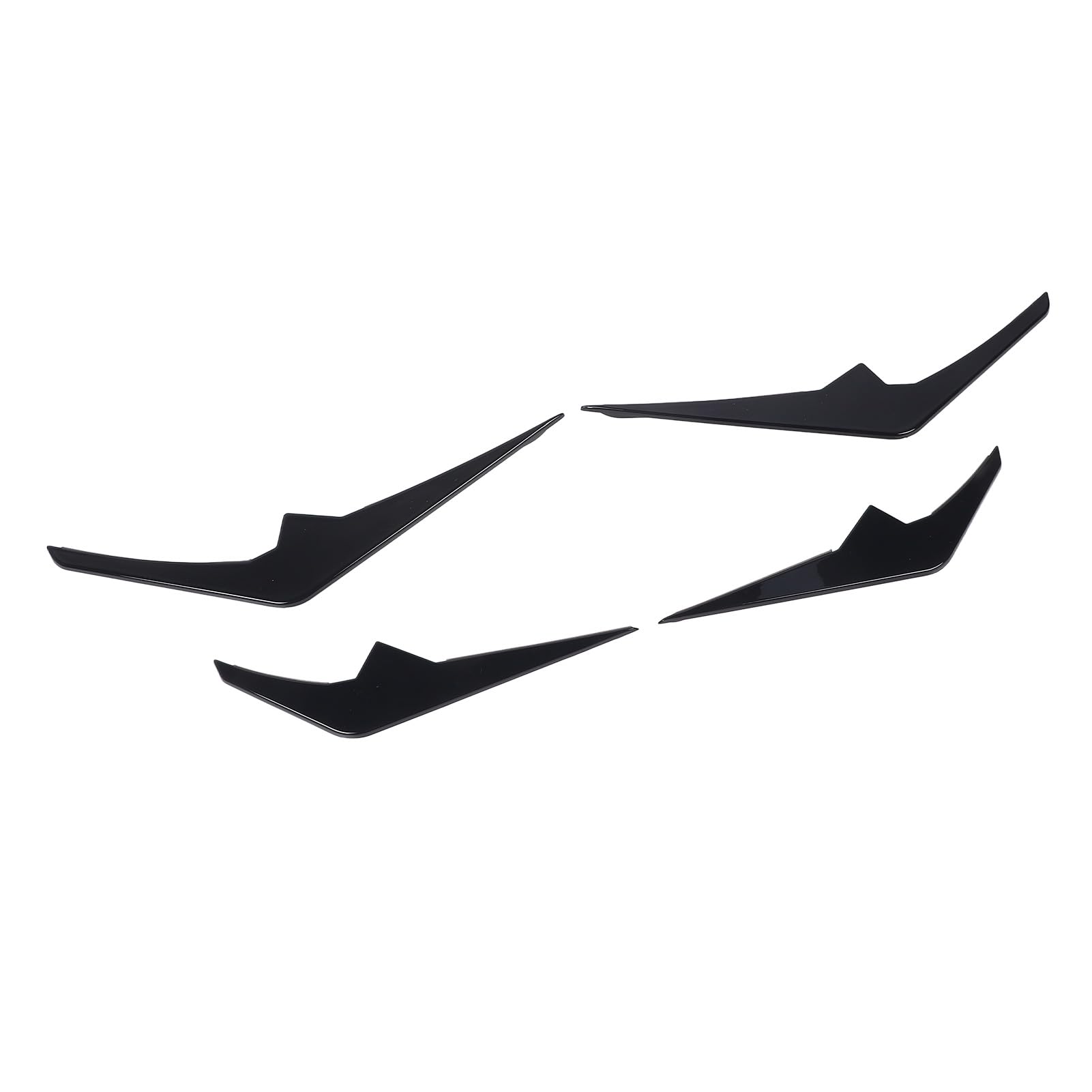 Vordere Stoßfänger -Splitterflossen, Sportliches Design, Premiummaterial, Einfache Installation, X6 G06 LCI M Sport 2023 und Danach ABS (Helles Schwarz) von RASTKY