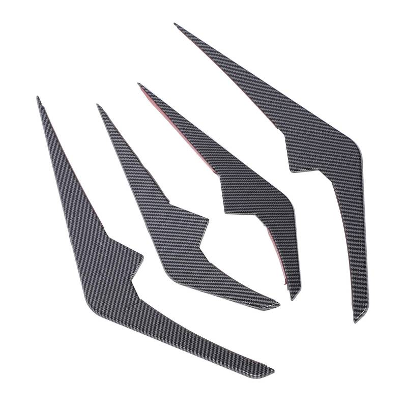 Vordere Stoßfänger -Splitterflossen, Sportliches Design, Premiummaterial, Einfache Installation, X6 G06 LCI M Sport 2023 und Danach ABS (Kohlefaser-Stil) von RASTKY