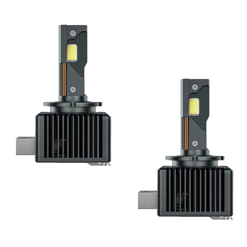 D1s Xenon Brenner,D1s Led,Auto-LED-Scheinwerfer,Xenon-Scheinwerferbirne,Weißes Superhelles Licht,11000LM, 6000K, 120W,CSP4575,Ersatz-Kit(Paar),Geeignet Für Fahrzeuge Mit Glühlampe D1S/R von RATSTONE
