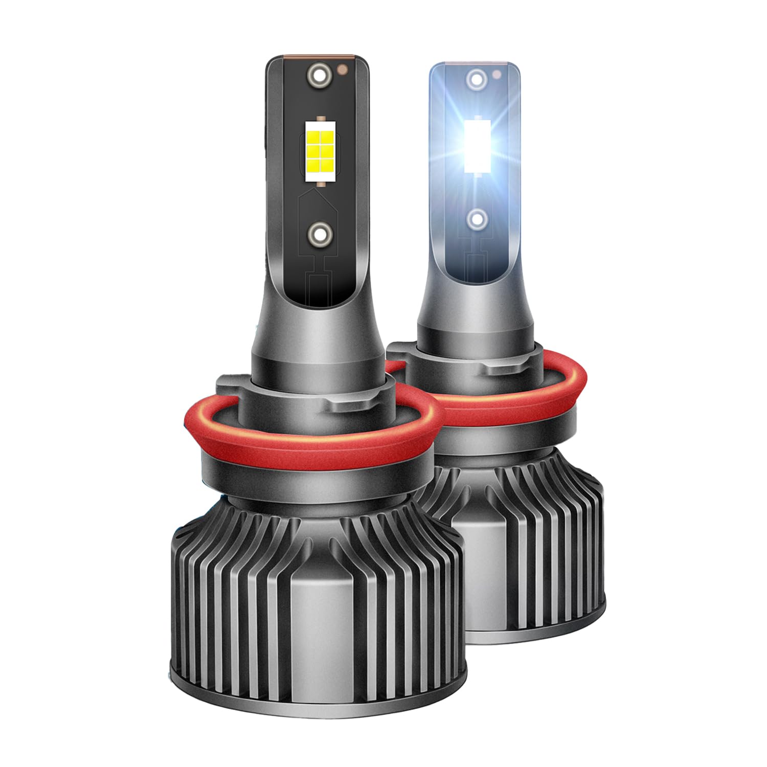 RATSTONE H8 led,H8 nebelscheinwerfer,H9/H11 LED Fernlicht,LED Abblendlicht,Breiterer Nebellichtstrahl,Helligkeit kann um bis zu 330% erhöht Werden,Express-Einrichtung,6000K,12V,Weiß,2 Stück von RATSTONE