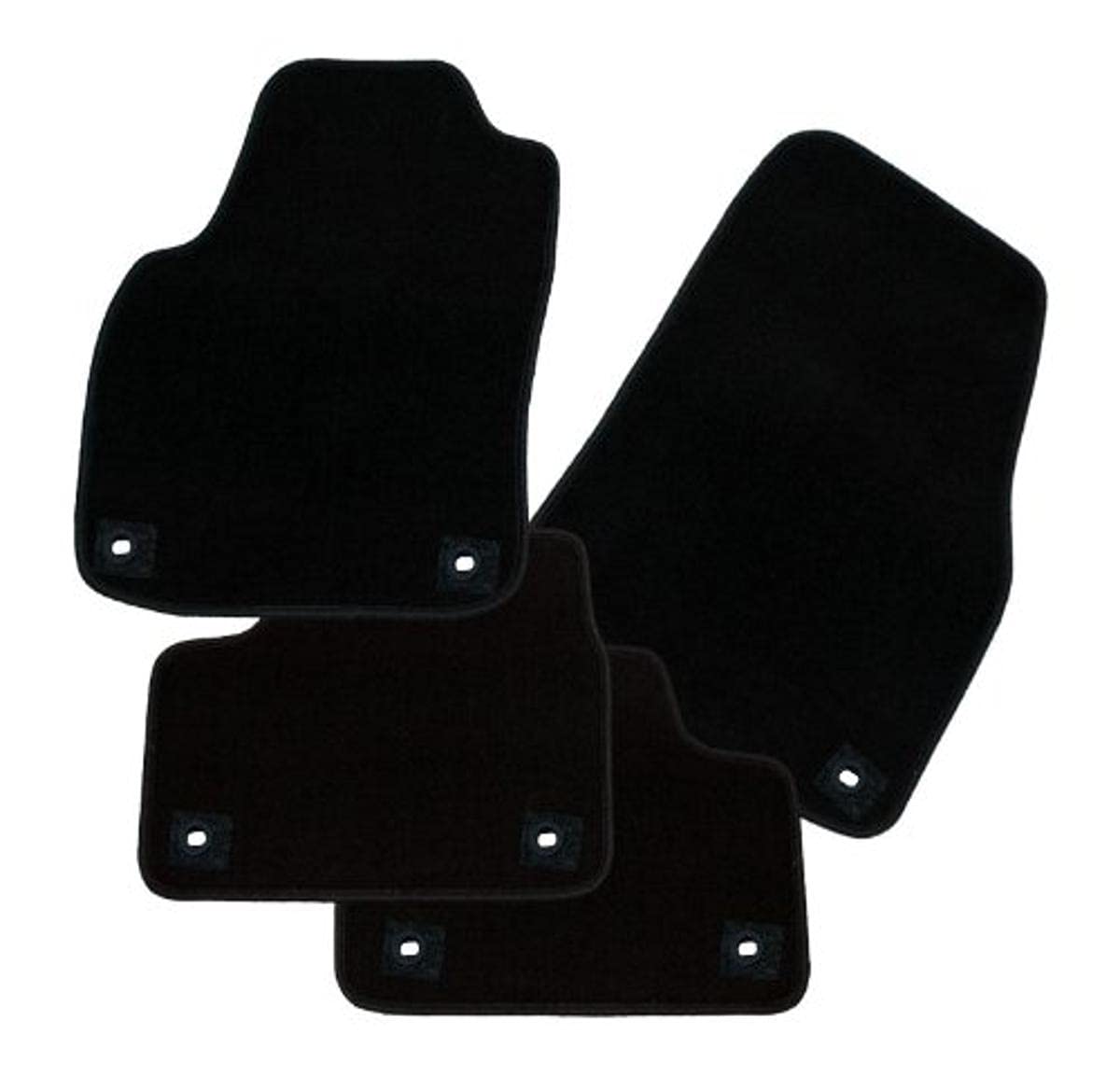 RAU AMBRS0242 Tapis de sol Fait sur mesure "BRILLANT noir" pour XC 60 voiture à 5 portes à partir de 09/2008 avec fixation en devant+derrière von RAU