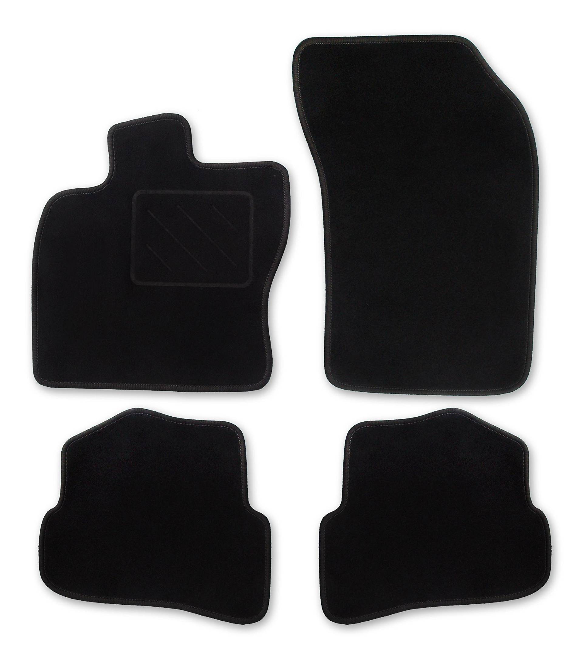 Passform Nadelfilz Fußmatten schwarz von RAU