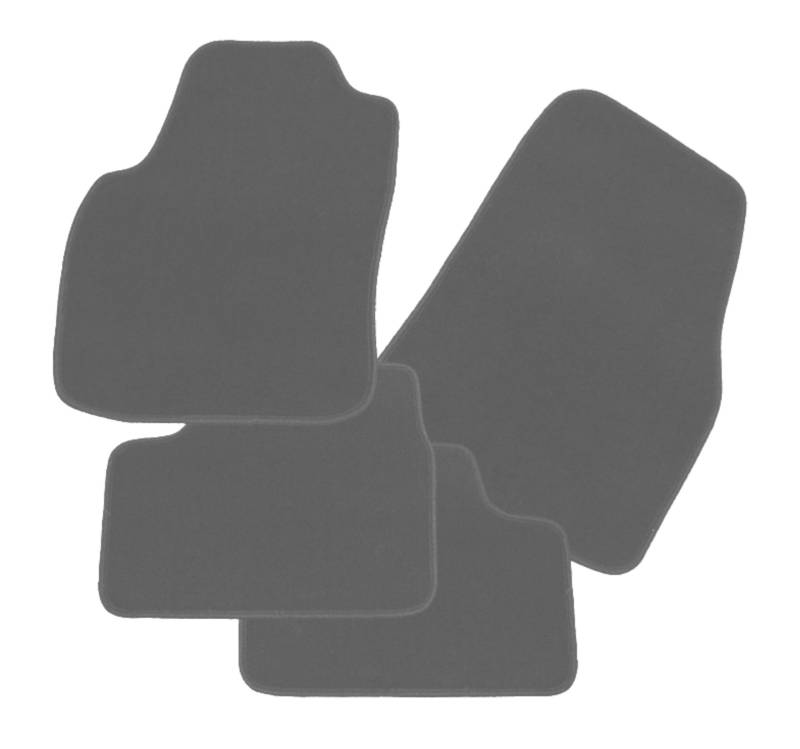 RAU Individuelle Passform Velours FuÃŸmatten mit Mattenhalter Fahrermatte, Graphit von RAU