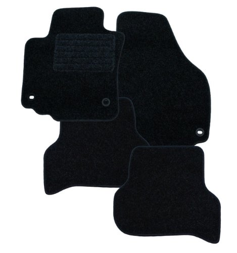 RAU Passform Fussmatten AKTIV schwarz Logan alle Modelle 03/2005 bis 02/2013 mit Halter auf Fahrermatte (Druckknopf) R,677802,#62 MH von RAU
