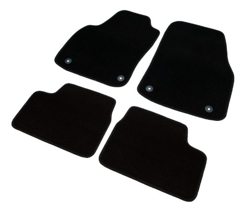 RAU Passform Fussmatten CALYPSO schwarz Malibu 4türig ab 7/2012- mit Halter vorne (Druckknopf) C,163000,#26 MH von RAU