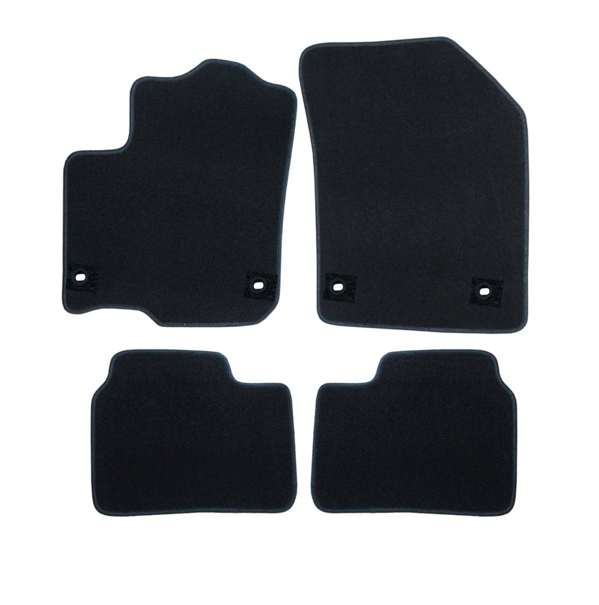 RAU Passform Fussmatten ROYAL schwarz mit Halter Fahrermatte (Druckknopf) N,527101,#99 MH von RAU