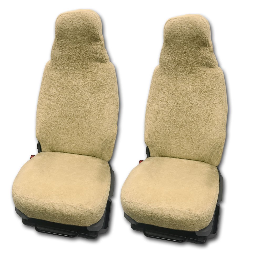 RAU - Universal Sitzbezüge für Pilotsitze und Wohnmobile - 2 Stück - 100% Frottee - Sand von RAU