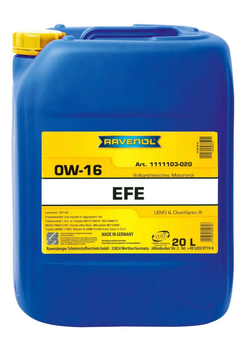 RAVENOL EFE Extra Fuel Economy SAE 0W-16 von RAVENOL