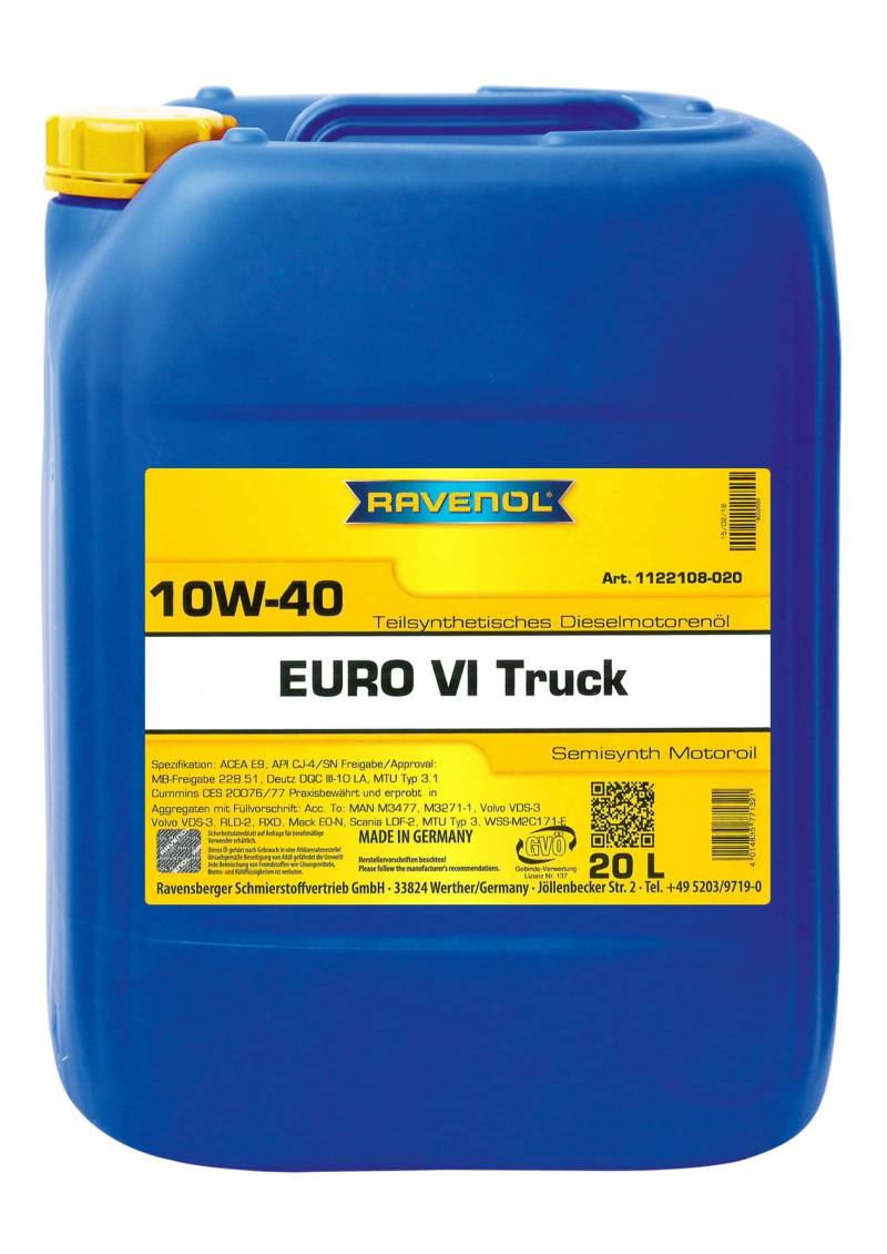 RAVENOL EURO VI Truck SAE 10W-40 von RAVENOL