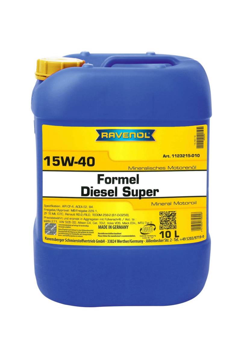 RAVENOL Formel Diesel Super SAE 15W-40 von RAVENOL