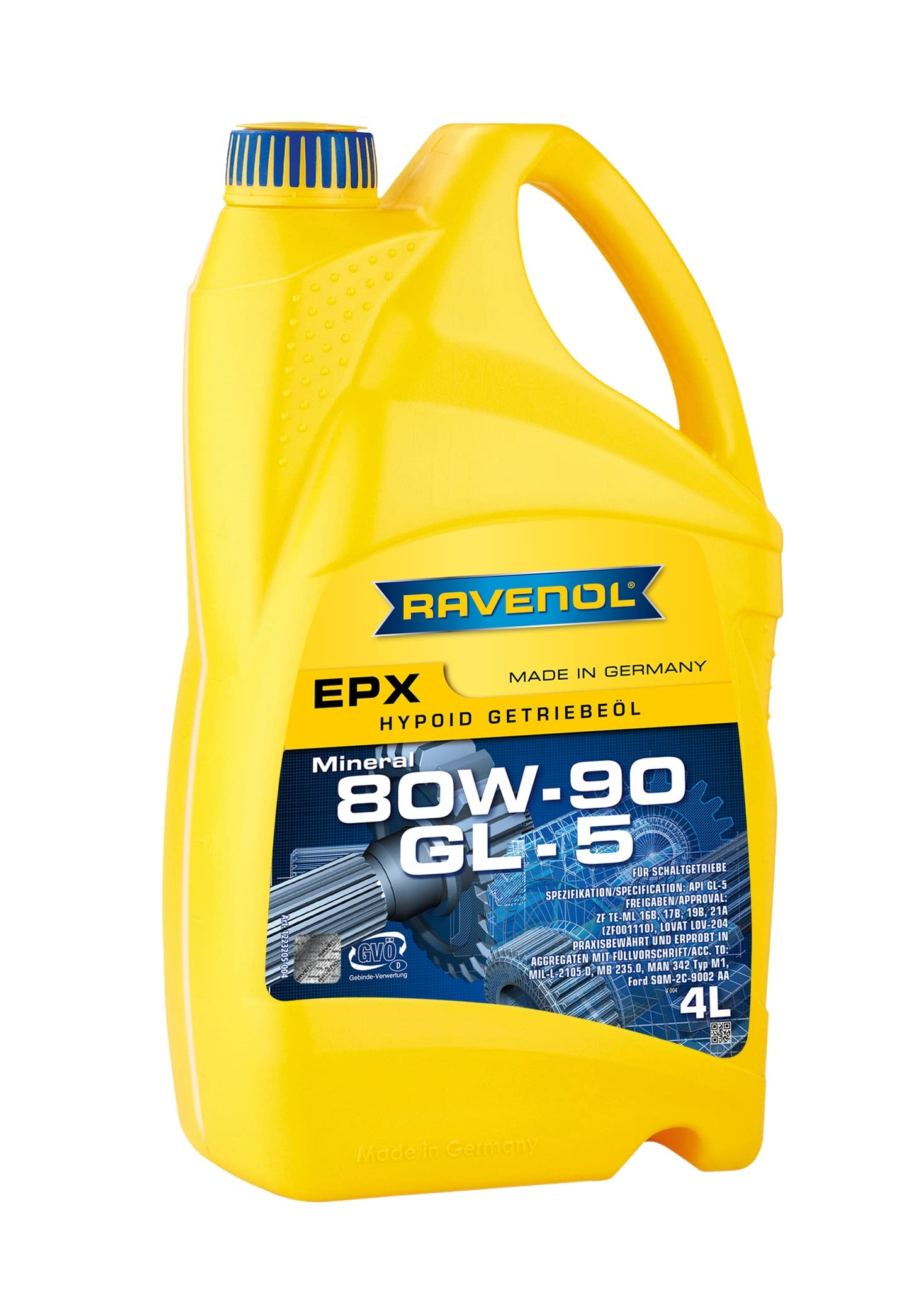 RAVENOL Getriebeoel EPX SAE 80W-90 GL 5, 4 Liter von RAVENOL