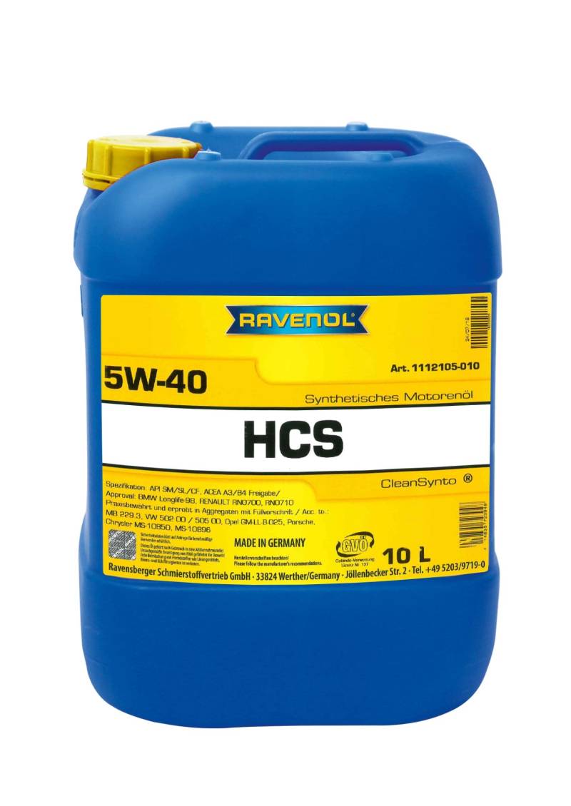 RAVENOL HCS SAE 5W-40 von RAVENOL